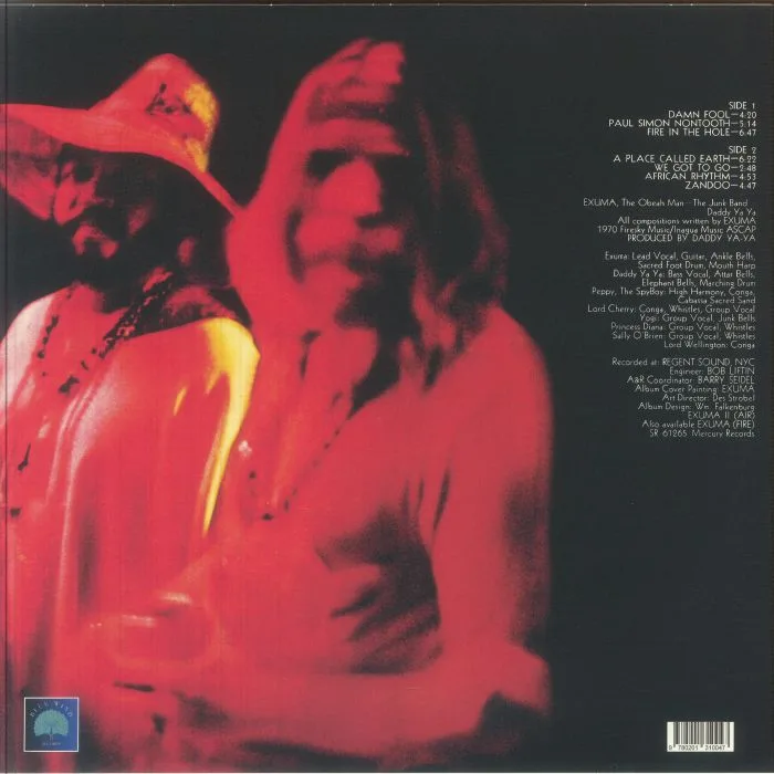 Back cover — EXUMA — Exuma II (reissue)
