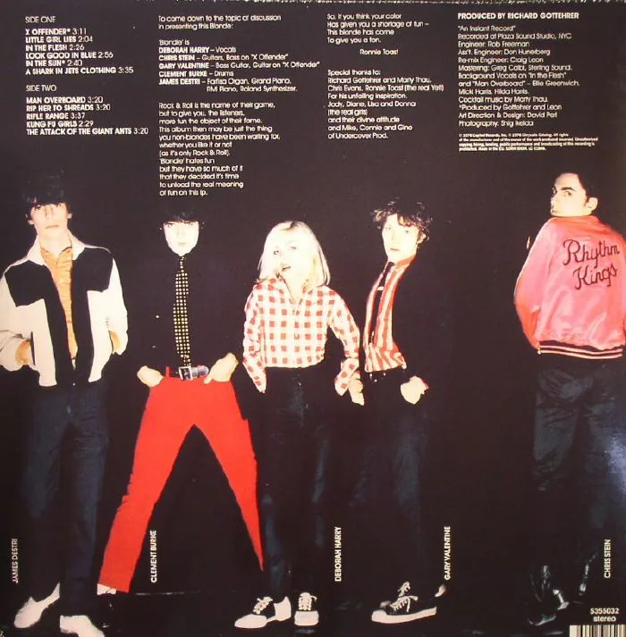 Обратная сторона обложки — BLONDIE — Blondie