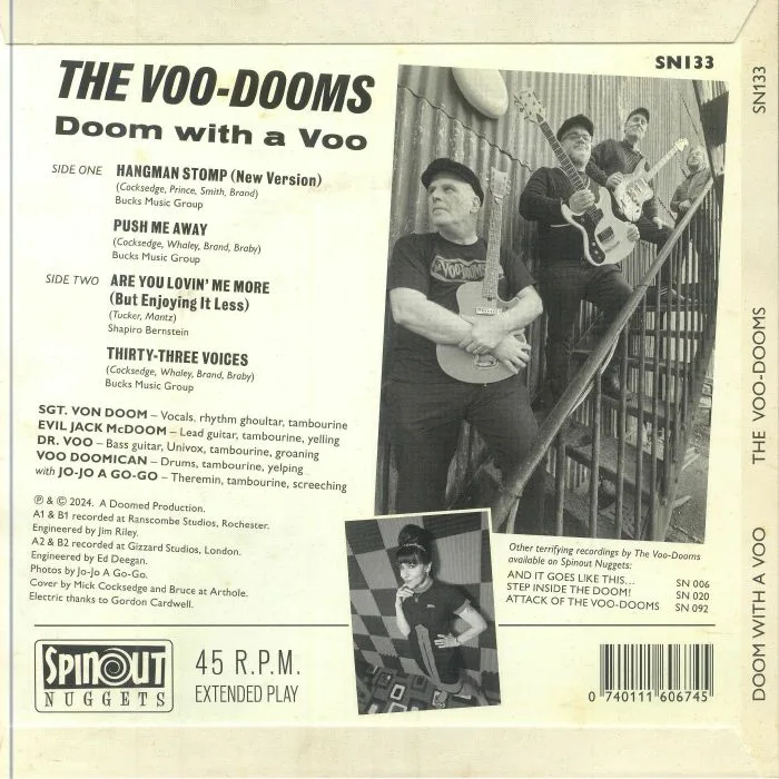 Back cover — The VOO DOOMS — Doom With A Voo