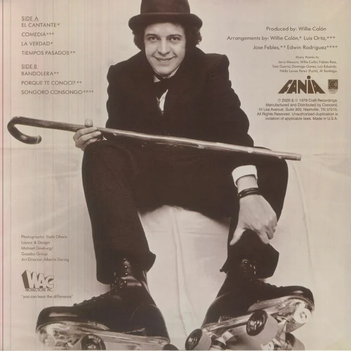Обратная сторона обложки — Hector LAVOE — Comedia (reissue)