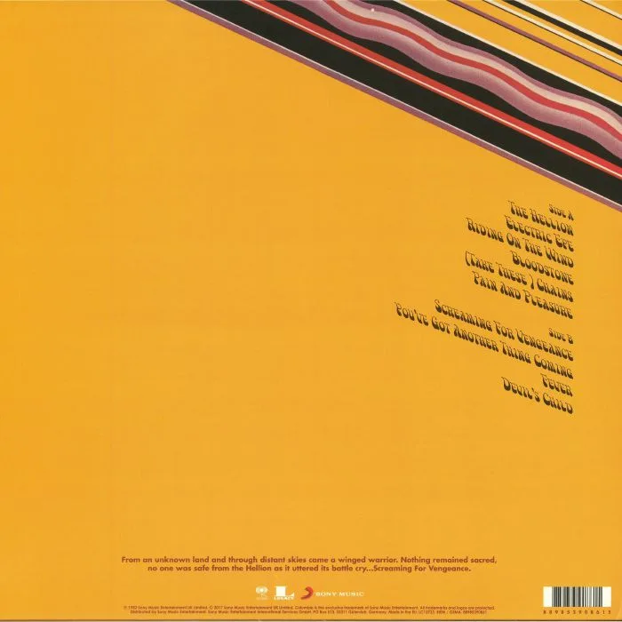 Back cover — JUDAS PRIEST — Screaming For Vengeance (reissue)