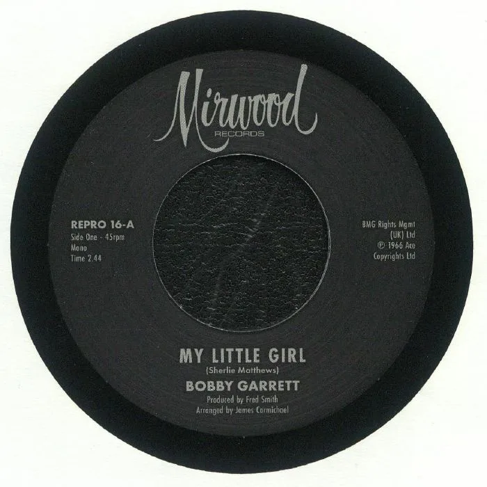 Лицевая сторона обложки — Bobby GARRETT / THE BOB & EARL BAND — My Little Girl