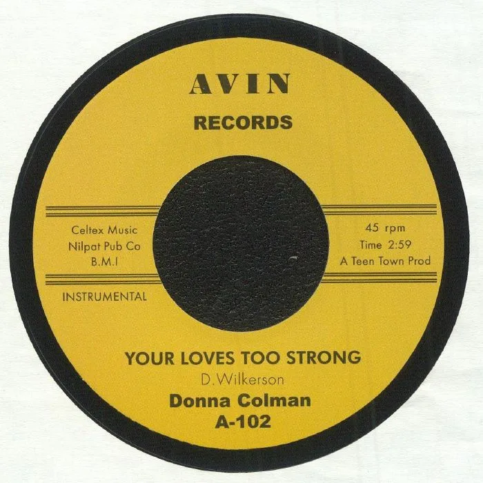 Back cover — Donna COLEMAN — Your Loves Too Strong