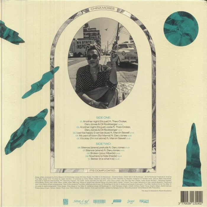 Back cover — CHINA MOSES — It's Complicated