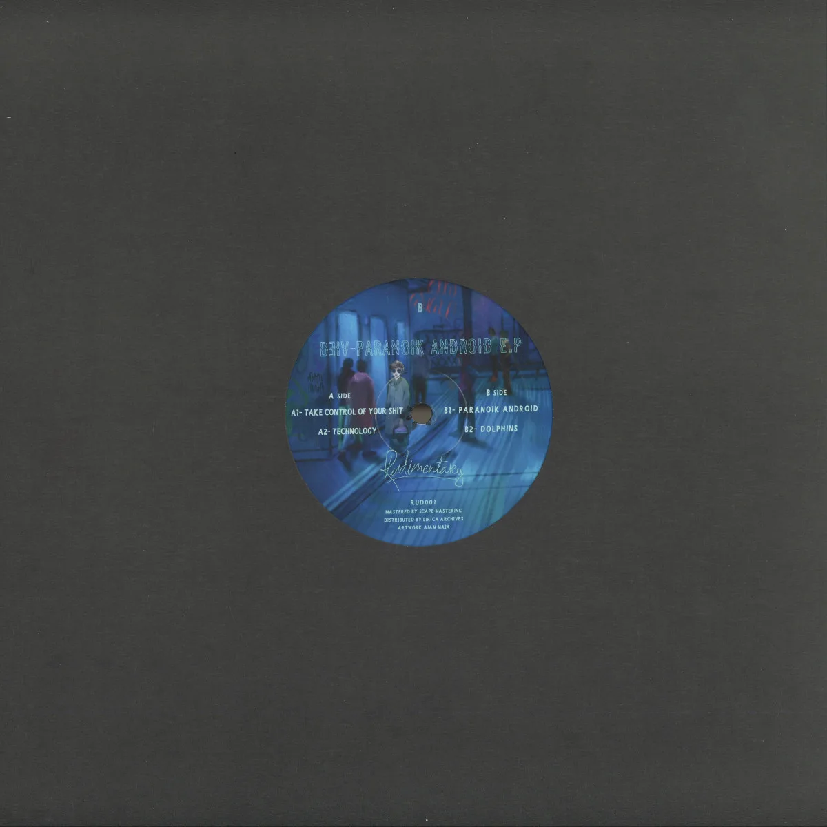Back cover — Deiv — PARANOIK ANDROID E.P