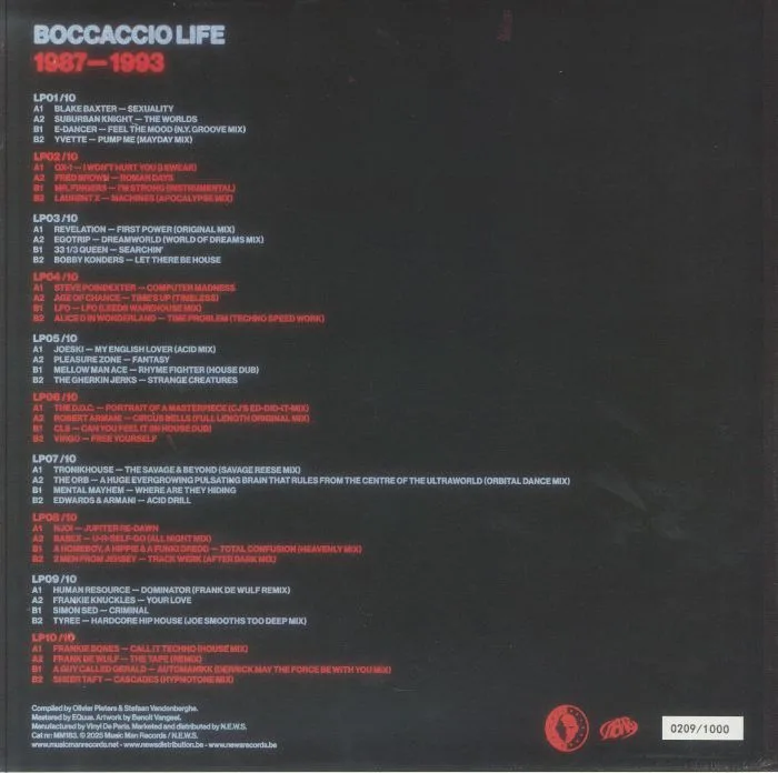 Back cover — VARIOUS — Boccaccio Life: 1987-1993
