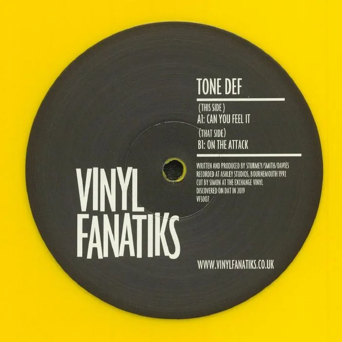 Front cover — TONE DEF — Can You Feel It