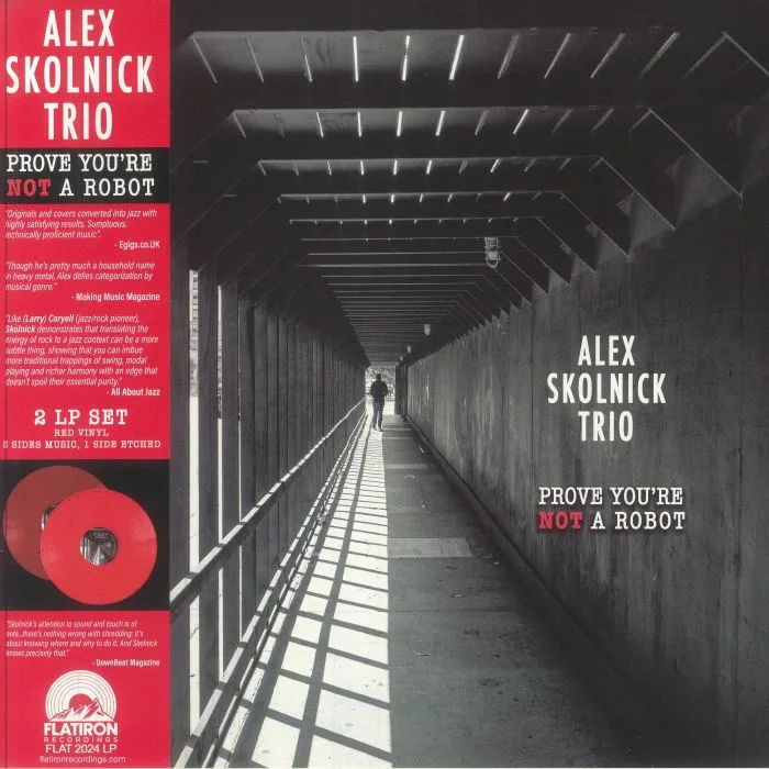 Лицевая сторона обложки — ALEX SKOLNICK TRIO — Prove You're Not A Robot