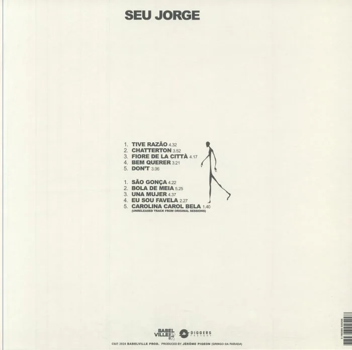 Обратная сторона обложки — SEU JORGE — Cru (20th Anniversary Edition)