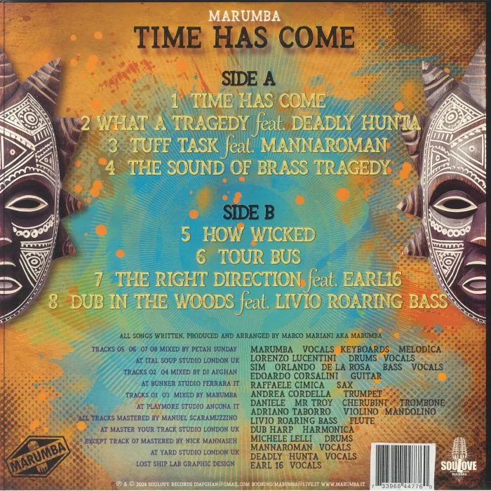 Back cover — MARUMBA — Time Has Come