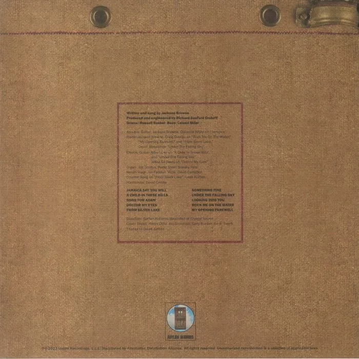 Обратная сторона обложки — Jackson BROWNE — Jackson Browne