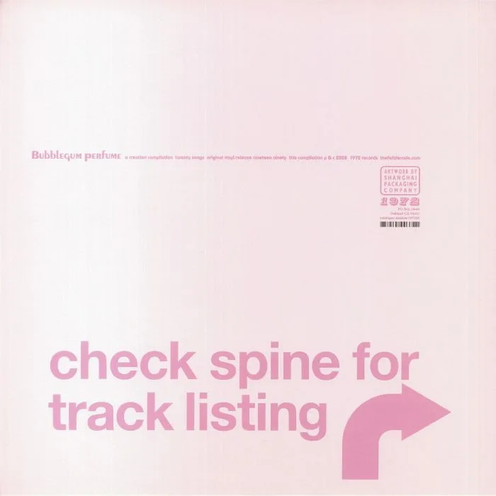 Back cover — FELT — Bubblegum Perfume (reissue)