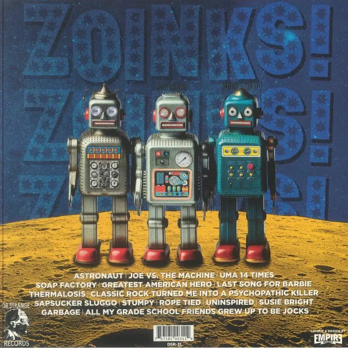 Обратная сторона обложки — ZOINKS! — Bad Move Space Cadet (remastered)