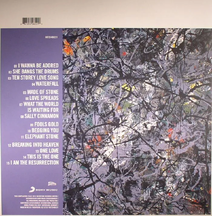 Back cover — The STONE ROSES — The Very Best Of The Stone Roses