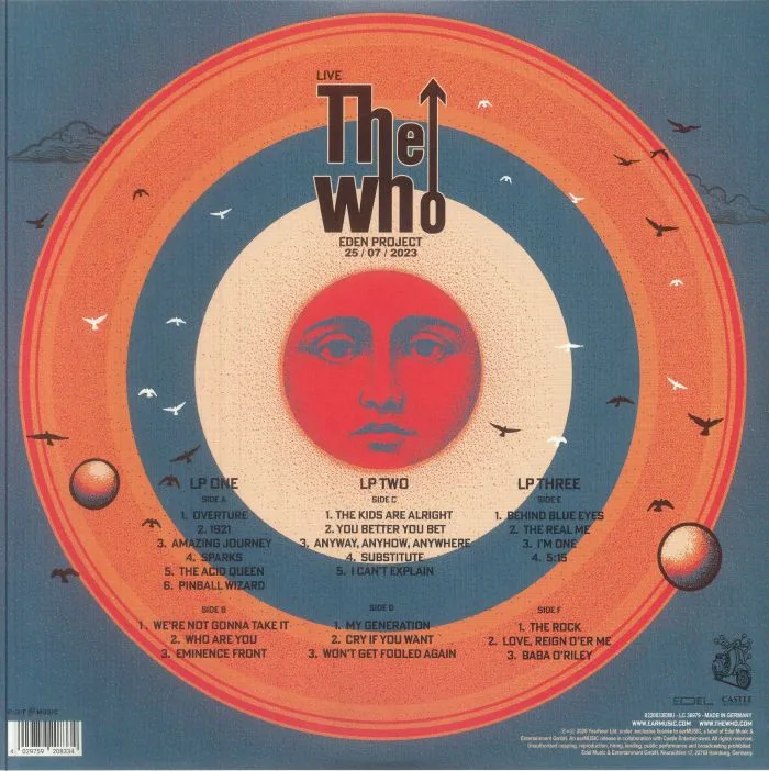 Обратная сторона обложки — The WHO — Live At Eden Project 25 / 07 / 2023