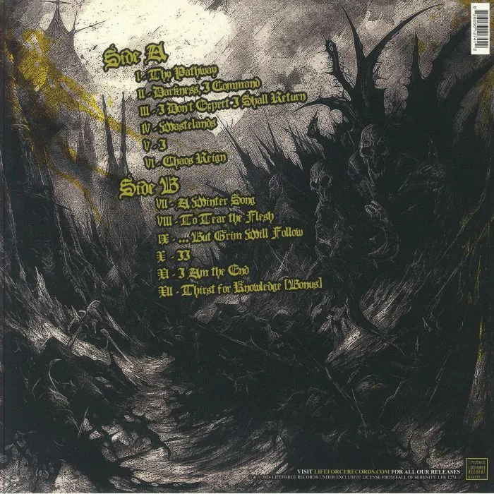 Back cover — FALL OF SERENITY — Open Wide O Hell