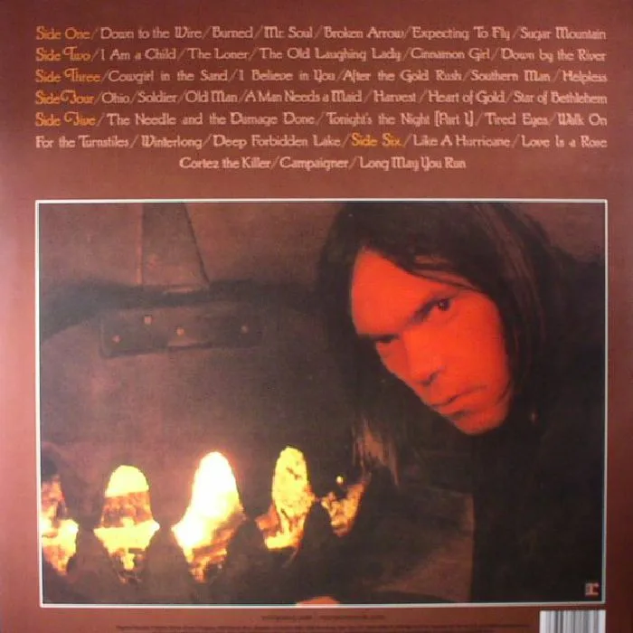 Обратная сторона обложки — Neil YOUNG — Decade (remastered)