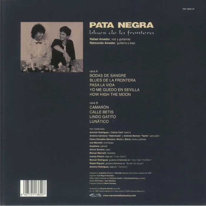 Обратная сторона обложки — PATA NEGRA — Blues De La Frontera