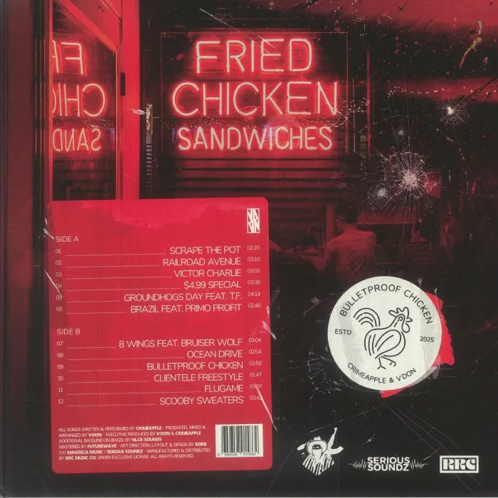 Back cover — CRIMEAPPLE / V DON — Bulletproof Chicken