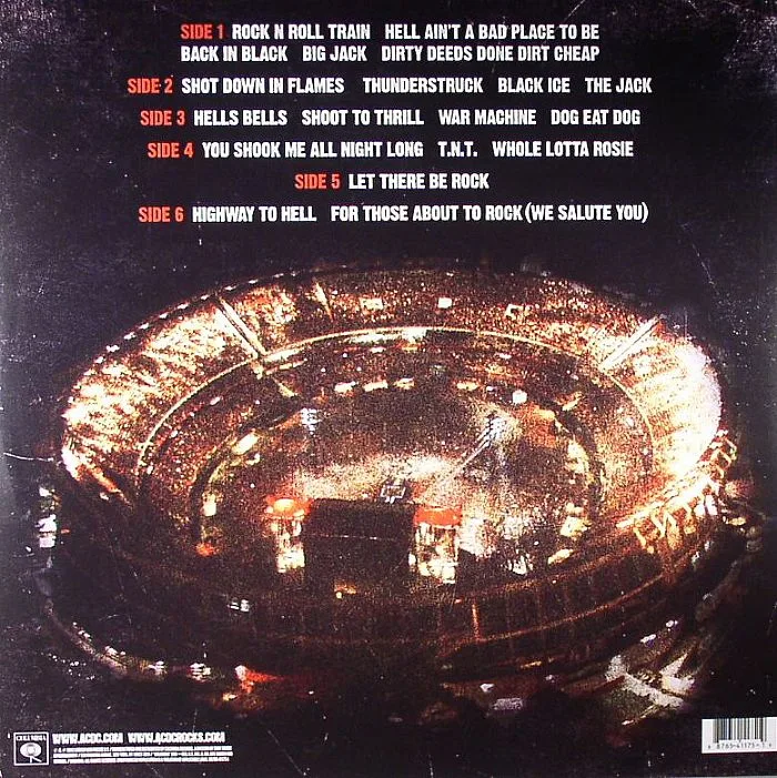 Back cover — AC / DC — Live At River Plate