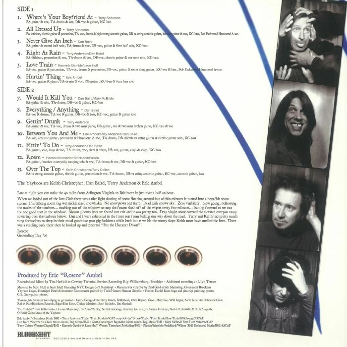Back cover — The YAYHOOS — Put The Hammer Down