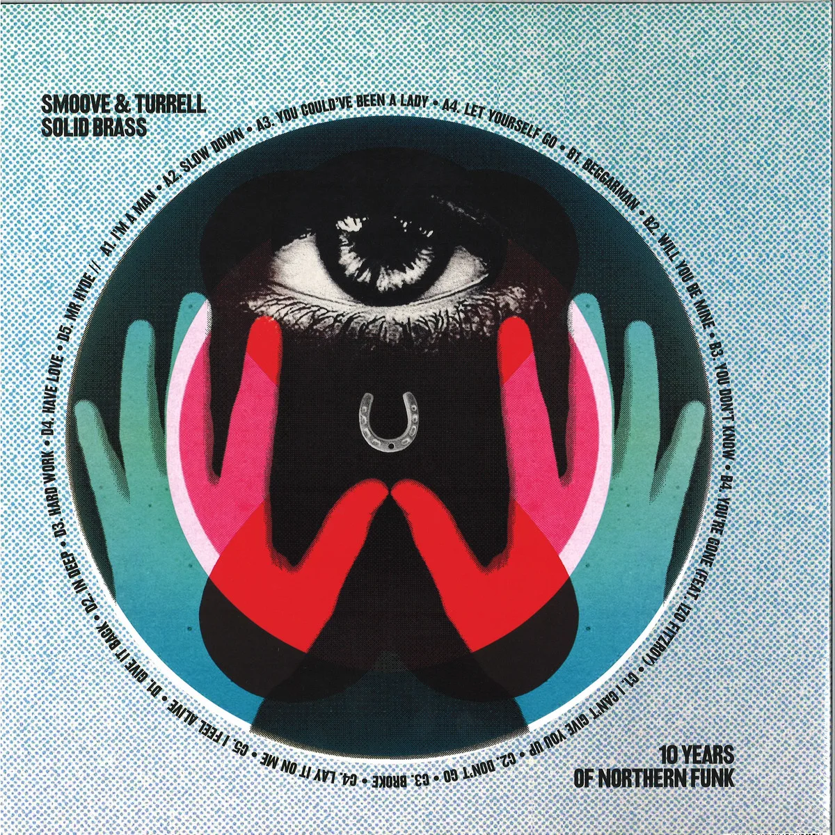 Back cover — Smoove&Turrell — Solid Brass: Ten Years of Northern Funk LP 2x12"