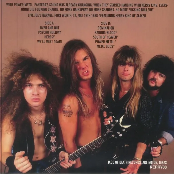 Обратная сторона обложки — PANTERA — Where It All Began