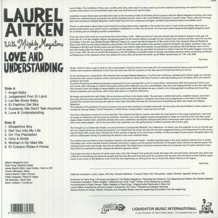 Back cover — Laurel AITKEN with THE MIGHTY MEGATONS — Love & Understanding