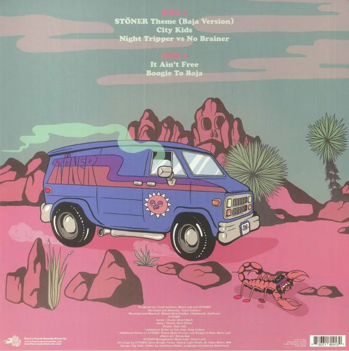 Обратная сторона обложки — STONER — Boogie To Baja