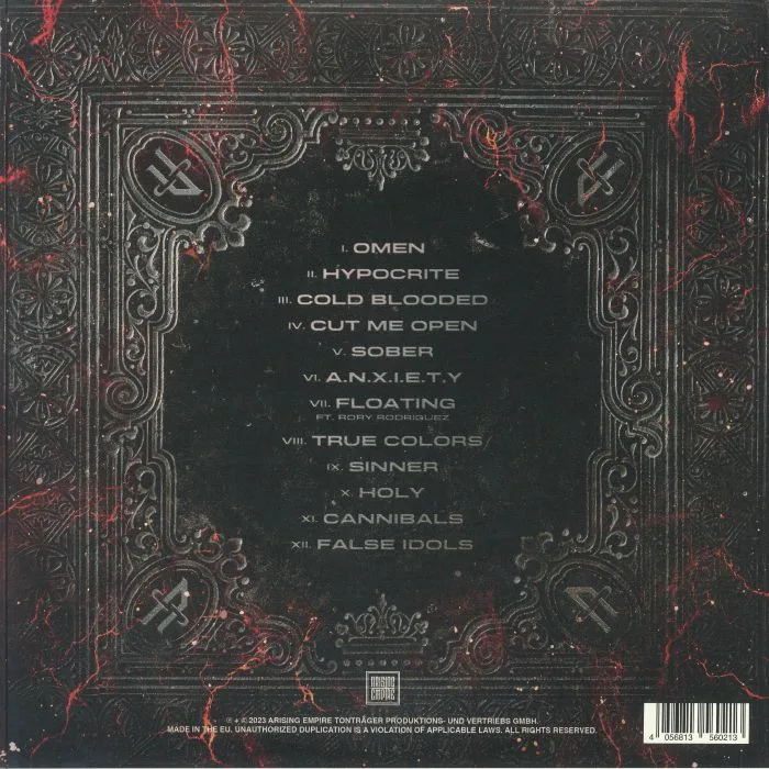 Back cover — OF VIRTUE — Omen