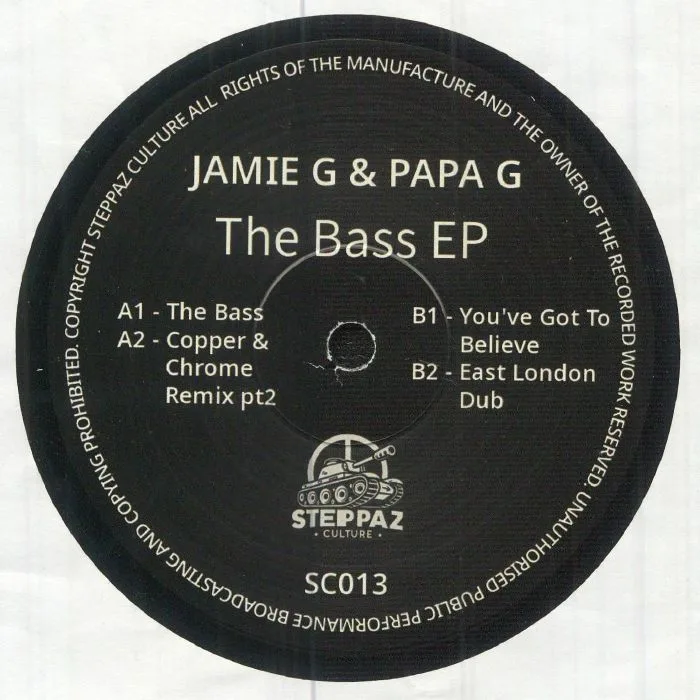 Front cover — PAPA G / JAMIE G — The Bass EP