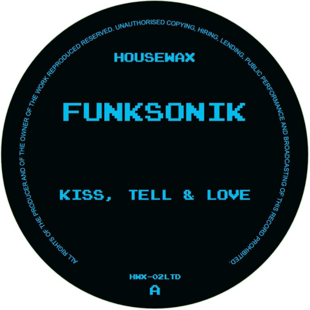 Лицевая сторона обложки — FUNKSONIK — KISS, TELL & LOVE
