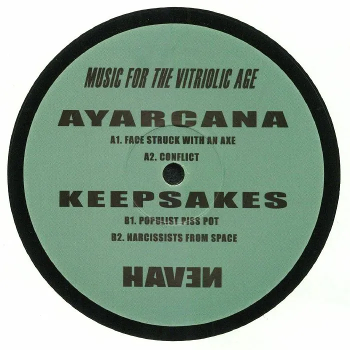 Back cover — AYARCANA / KEEPSAKES — Music For The Vitriolic Age