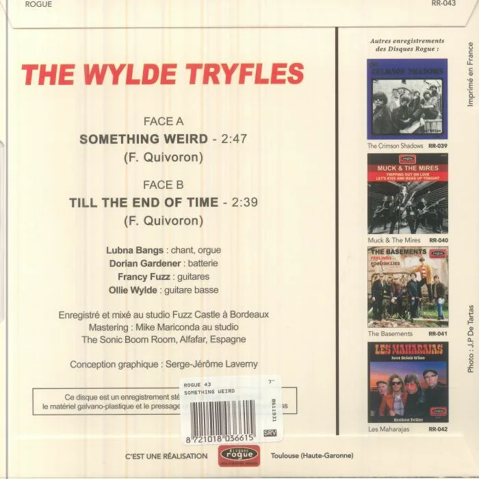 Back cover — The WYLDE TRYFLES — Something Weird