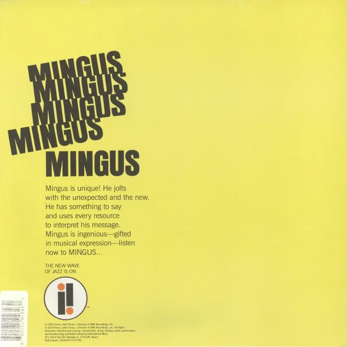 Обратная сторона обложки — Charles MINGUS — Mingus Mingus Mingus Mingus Mingus