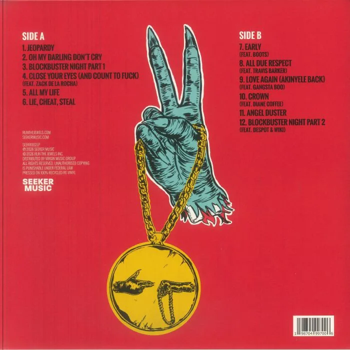 Back cover — RUN THE JEWELS — Run The Jewels 2 (reissue)