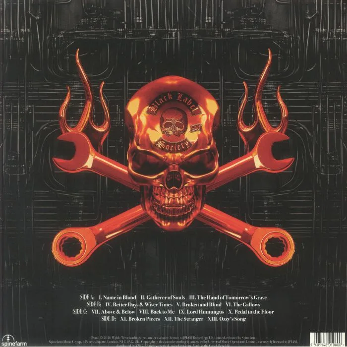Обратная сторона обложки — BLACK LABEL SOCIETY — Engines Of Demolition