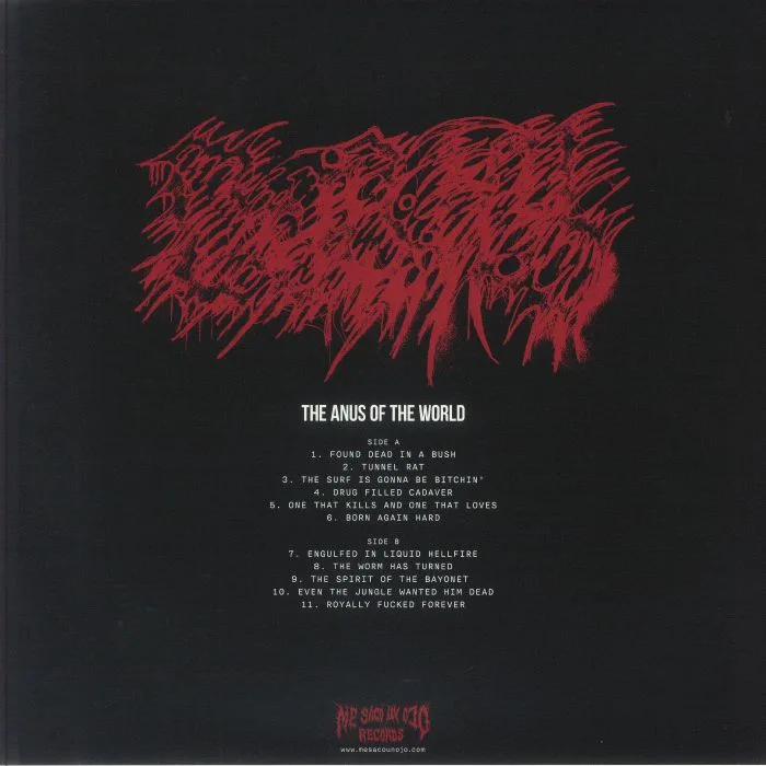 Обратная сторона обложки — MORTAL WOUND — The Anus Of The World