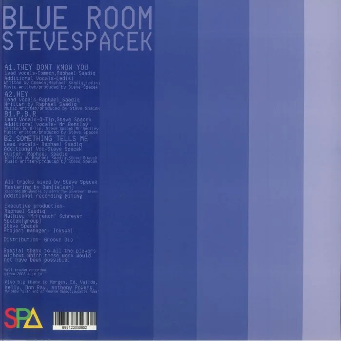 Back cover — Steve SPACEK — Blue Room