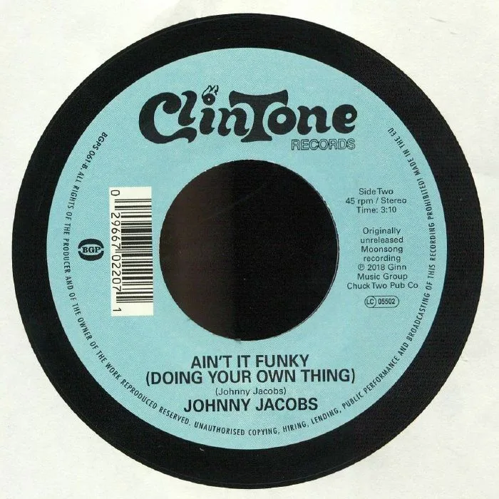 Обратная сторона обложки — David CAMON / JOHNNY JACOBS — Keep On Doing Your Funky Thing