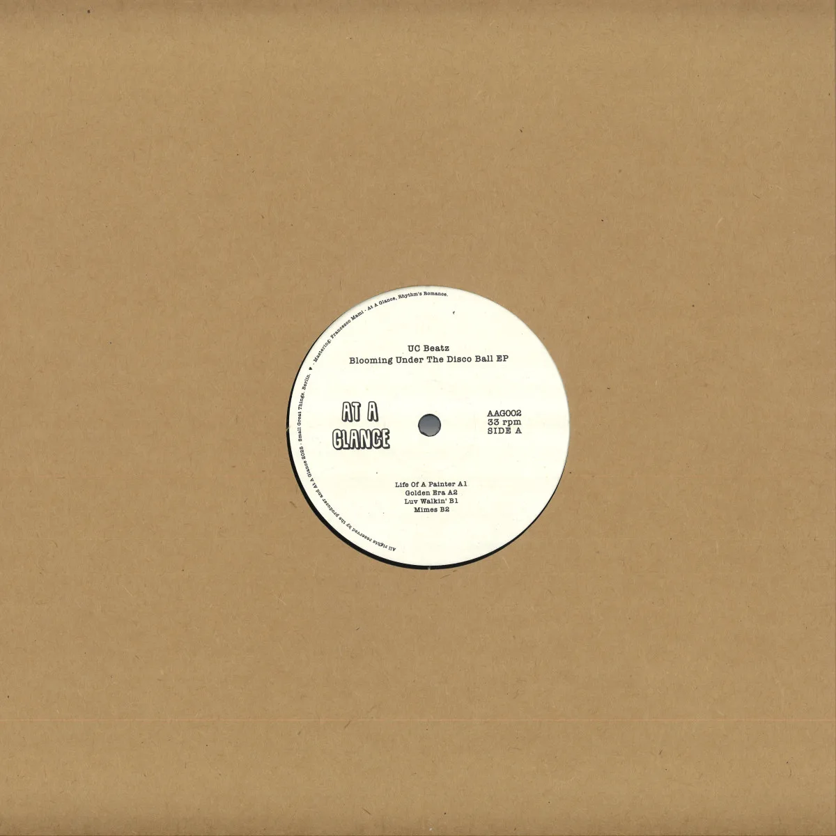 Back cover — UC Beatz — Blooming Under The Discoball EP
