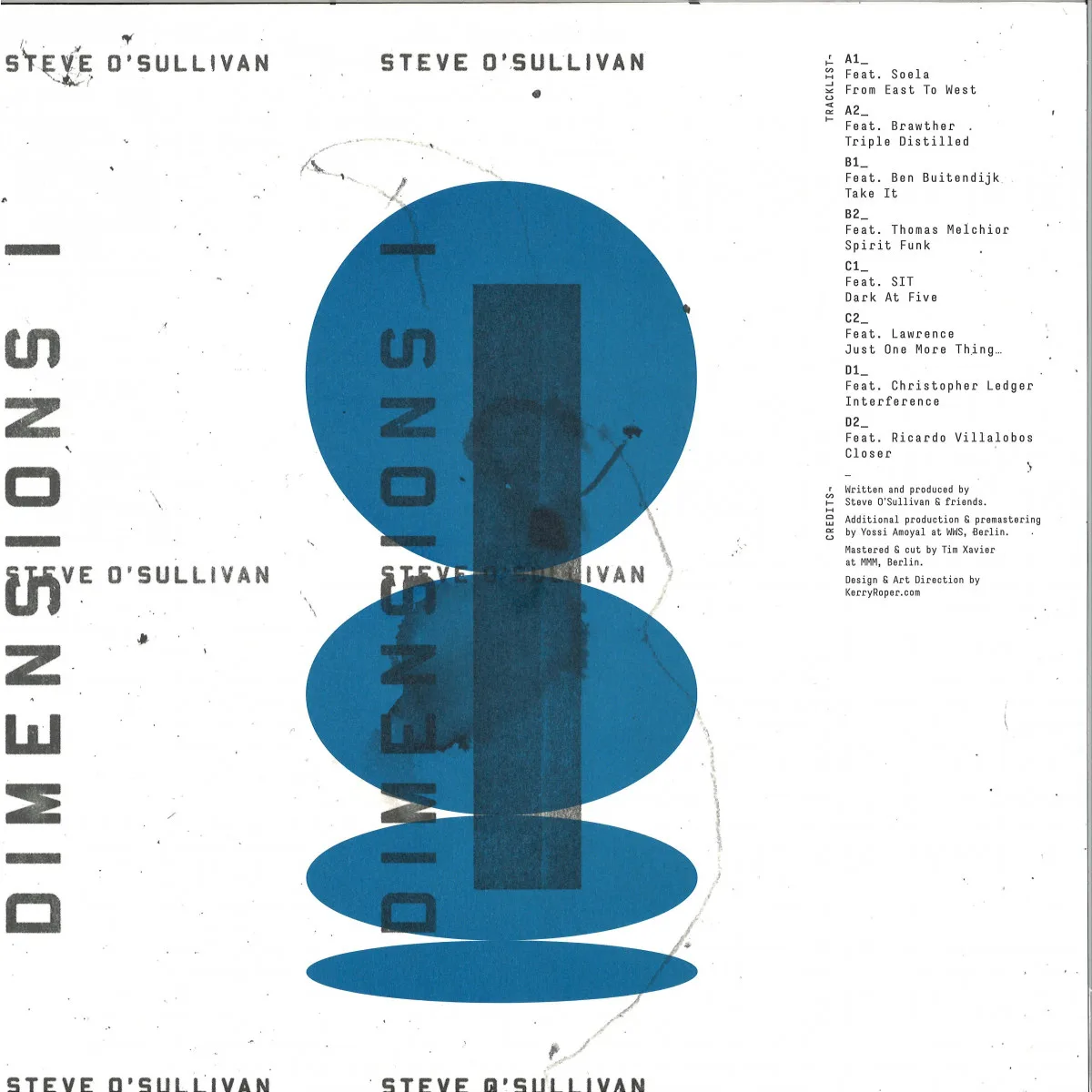 Back cover — Steve O'Sullivan — Dimensions I (2x12")