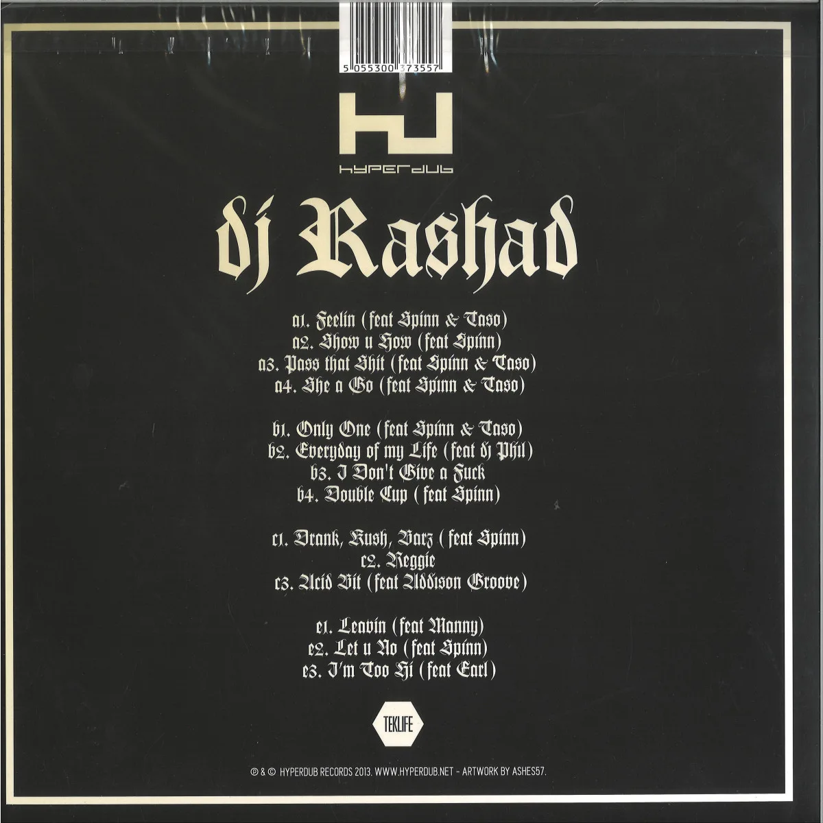 Back cover — Dj Rashad — DOUBLE CUP