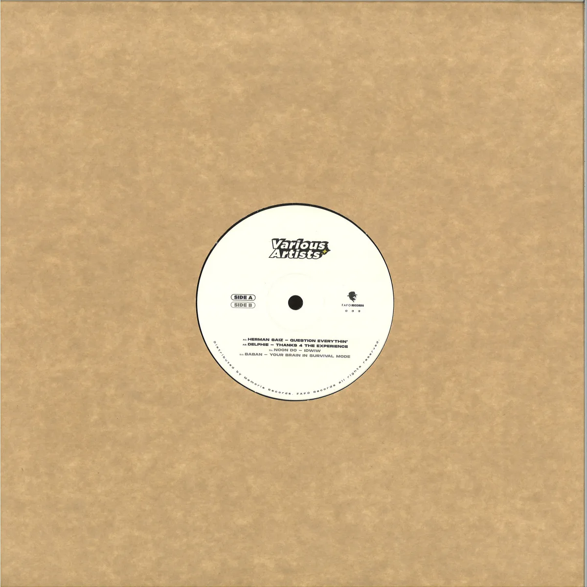 Back cover — Various — FAFO 033