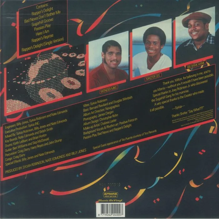 Back cover — SUGARHILL GANG — Sugarhill Gang