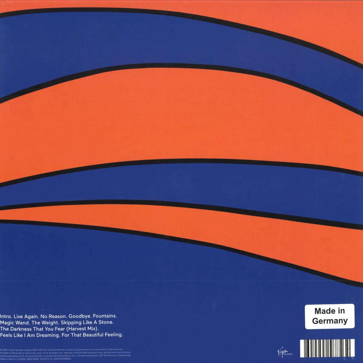 Обратная сторона обложки — The Chemical Brothers — For That Beautiful Feeling LP 2x12"