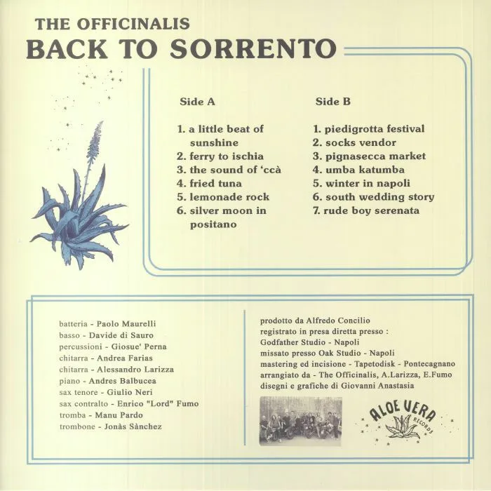 Обратная сторона обложки — The OFFICINALIS — Back To Sorrento (B-STOCK)