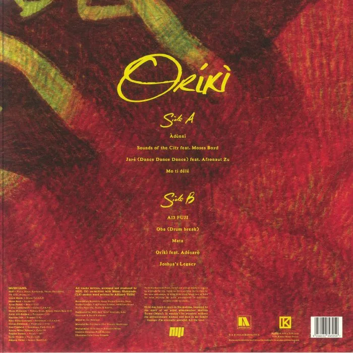 Back cover — NIJI — Oriki
