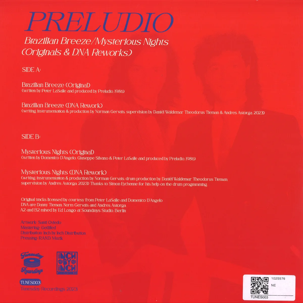 Back cover — Preludio — Brazilian Breeze/Mysterious Nights