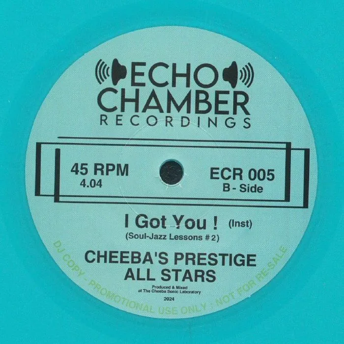 Обратная сторона обложки — CHEEBA'S PRESTIGE ALL STARS — I Got You